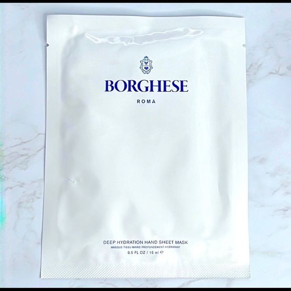 🦋$6 ~ BORGHESE DEEP HYDRATION HAND SHEET MASK ~ NEW - Picture 1 of 5